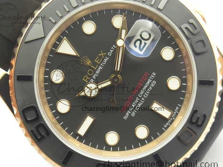 MiroTime 0404 Yacht-Master 116655 ARF 1:1 Best Edition Ceramic Bezel On Oysterflex Rubber Strap SH BestValue 3452
